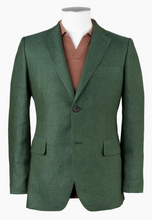 Load image into Gallery viewer, Rembrandt Hawker Forest Green Linen Blazer