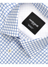 Load image into Gallery viewer, Rembrandt Sinatra Blue Shadow Check Shirt