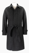 Load image into Gallery viewer, Rembrandt Charcoal Grey H'Bone Raglan Coat