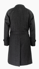 Load image into Gallery viewer, Rembrandt Charcoal Grey H'Bone Raglan Coat