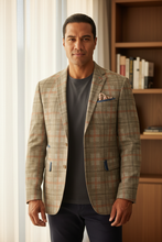 Load image into Gallery viewer, Brown Big Check Blazer - Chief Kai