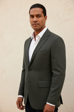Load image into Gallery viewer, Kai in Dark Charcoal Green Blazer โ White Shirt