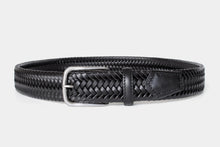 Load image into Gallery viewer, Robert Charles Woven Elastic Leather Belt (Black or Brown)

