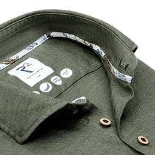 Load image into Gallery viewer, R2 Dark Green Linen Shirt
