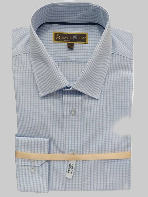 Savile Rowe Blue Check Business Shirt