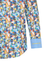 Load image into Gallery viewer, Fish Named Fred Blue Town Shirt
