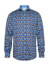 Load image into Gallery viewer, Fish Named Fred Navy Fish Shirt
