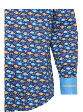 Load image into Gallery viewer, Fish Named Fred Navy Fish Shirt
