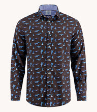 Load image into Gallery viewer, A Fish Named Fred Brown Seagull Shirt
