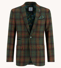 Load image into Gallery viewer, A Fish Named Fred Green/Red Check Blazer
