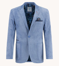 Load image into Gallery viewer, A Fish Named Fred Blue Rib Cord Blazer

