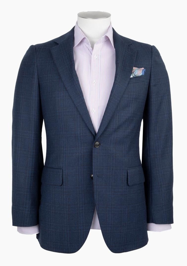 Rembrandt Blue & Burgundy Suit