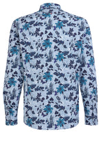 Load image into Gallery viewer, Fil Noir Blue Floral Treviso Shirt
