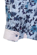 Load image into Gallery viewer, Fil Noir Blue Floral Treviso Shirt
