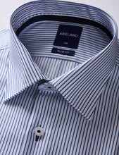 Load image into Gallery viewer, Abelard Slim Royal H'Bone Stripe Business Shirt
