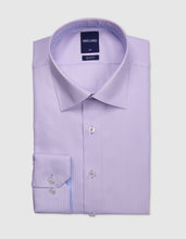 Load image into Gallery viewer, Abelard Lilac Zig-Zag Twill Shirt
