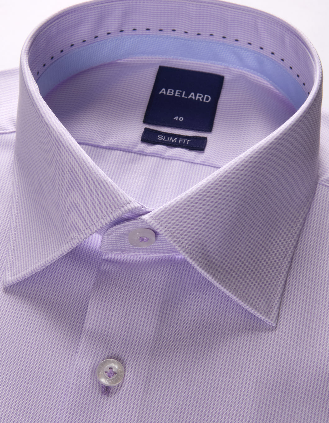 Abelard Lilac Zig-Zag Twill Shirt