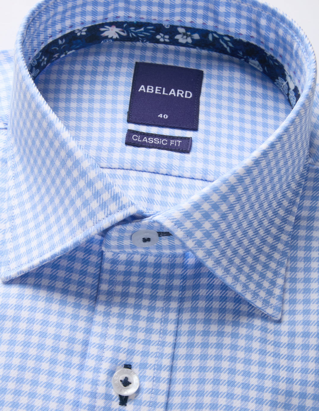 Abelard Blue Briancon Check Shirt