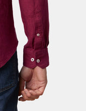 Load image into Gallery viewer, Abelard Magenta Piatto Linen Shirt
