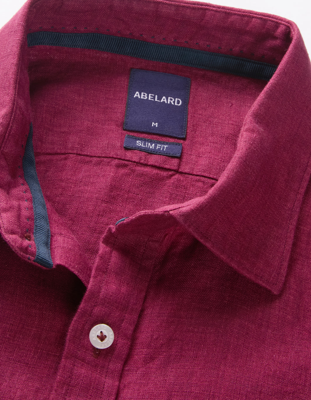 Abelard Magenta Piatto Linen Shirt