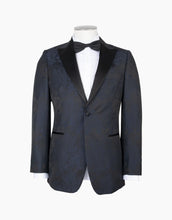 Load image into Gallery viewer, Harford Trace Black &amp; Blue Floral Dinner Jacket
