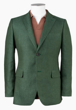 Load image into Gallery viewer, Rembrandt Hawker Forest Green Linen Blazer
