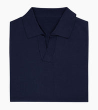 Load image into Gallery viewer, Rembrandt Amalfi Navy Knitted Polo
