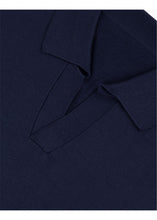 Load image into Gallery viewer, Rembrandt Amalfi Navy Knitted Polo
