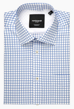 Load image into Gallery viewer, Rembrandt Sinatra Blue Shadow Check Shirt
