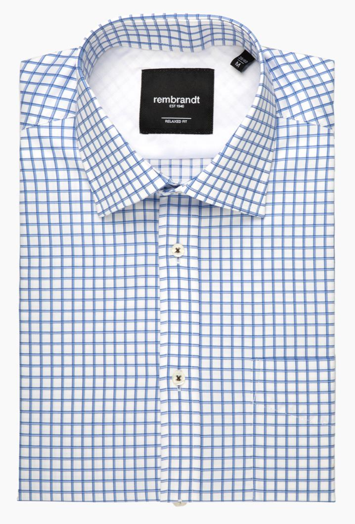 Rembrandt Sinatra Blue Shadow Check Shirt