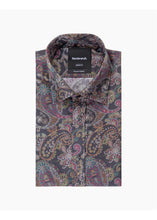 Load image into Gallery viewer, Rembrandt London Purple Paisley Shirt
