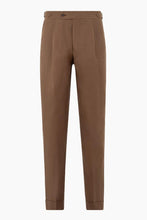 Load image into Gallery viewer, Rembrandt Evans Brown Linen Trouser
