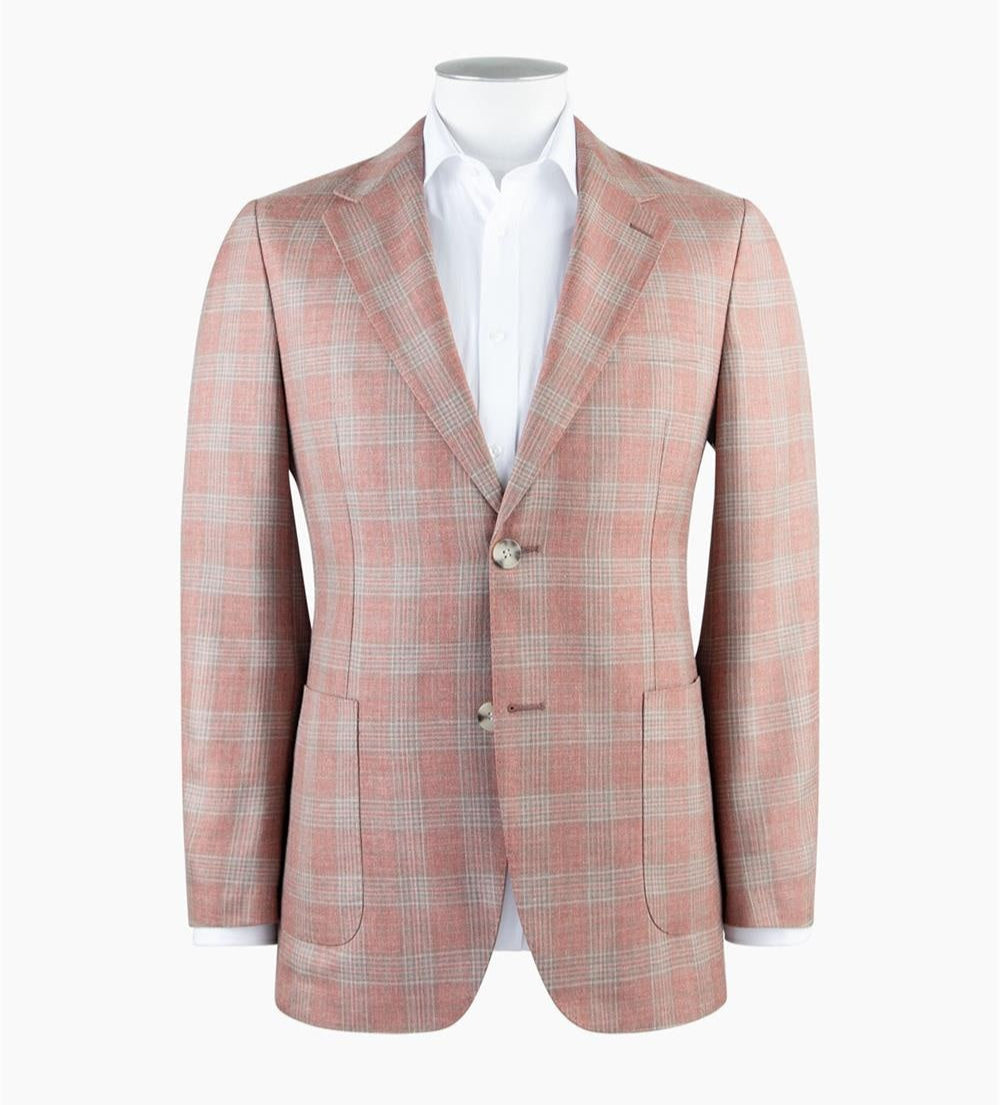 Rembrandt Malta Pink & Sage Glen Check Blazer