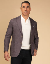 Load image into Gallery viewer, Rembrandt Malta Purple Textured Blazer
