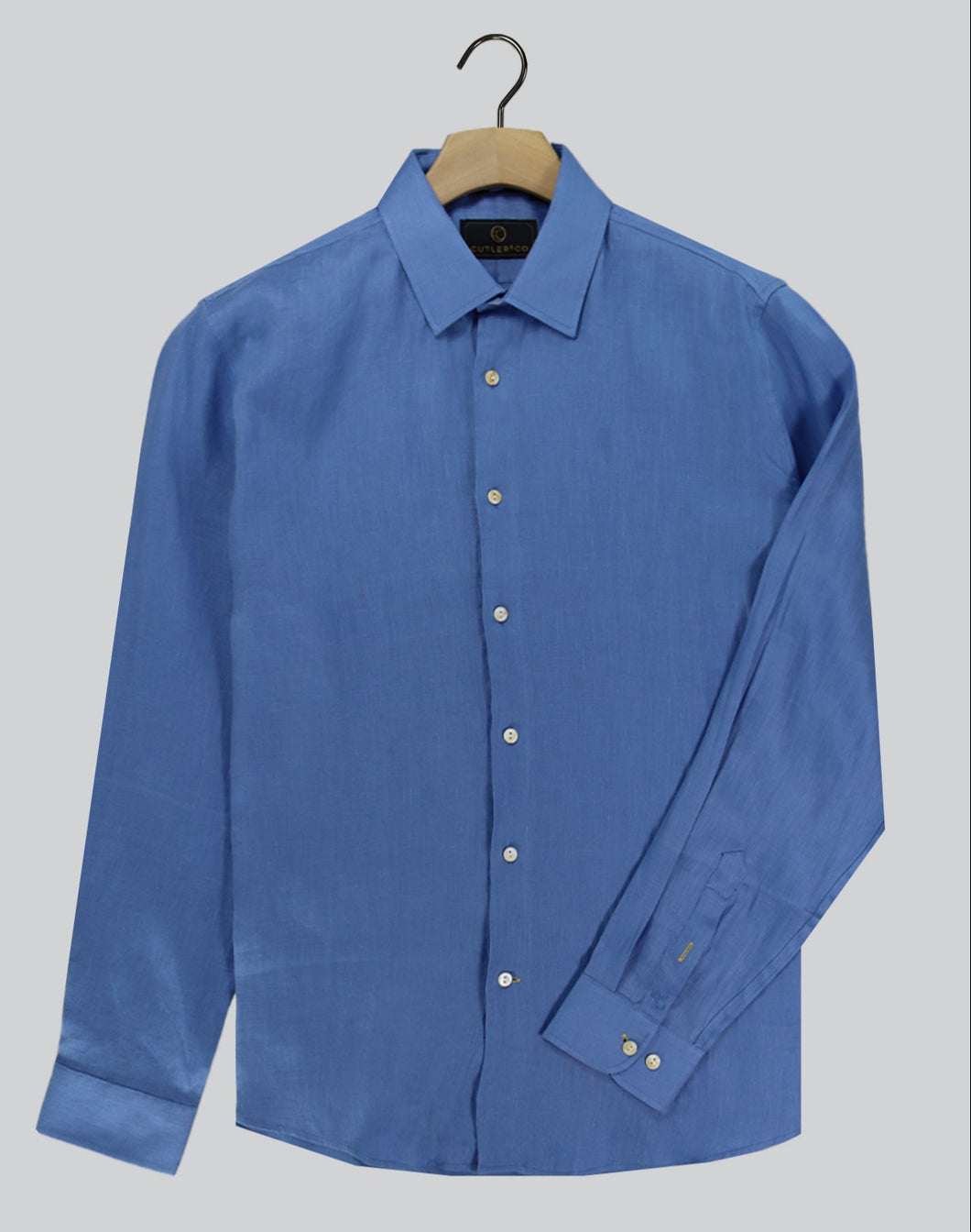 Cutler & Co Blake Azure Linen Shirt