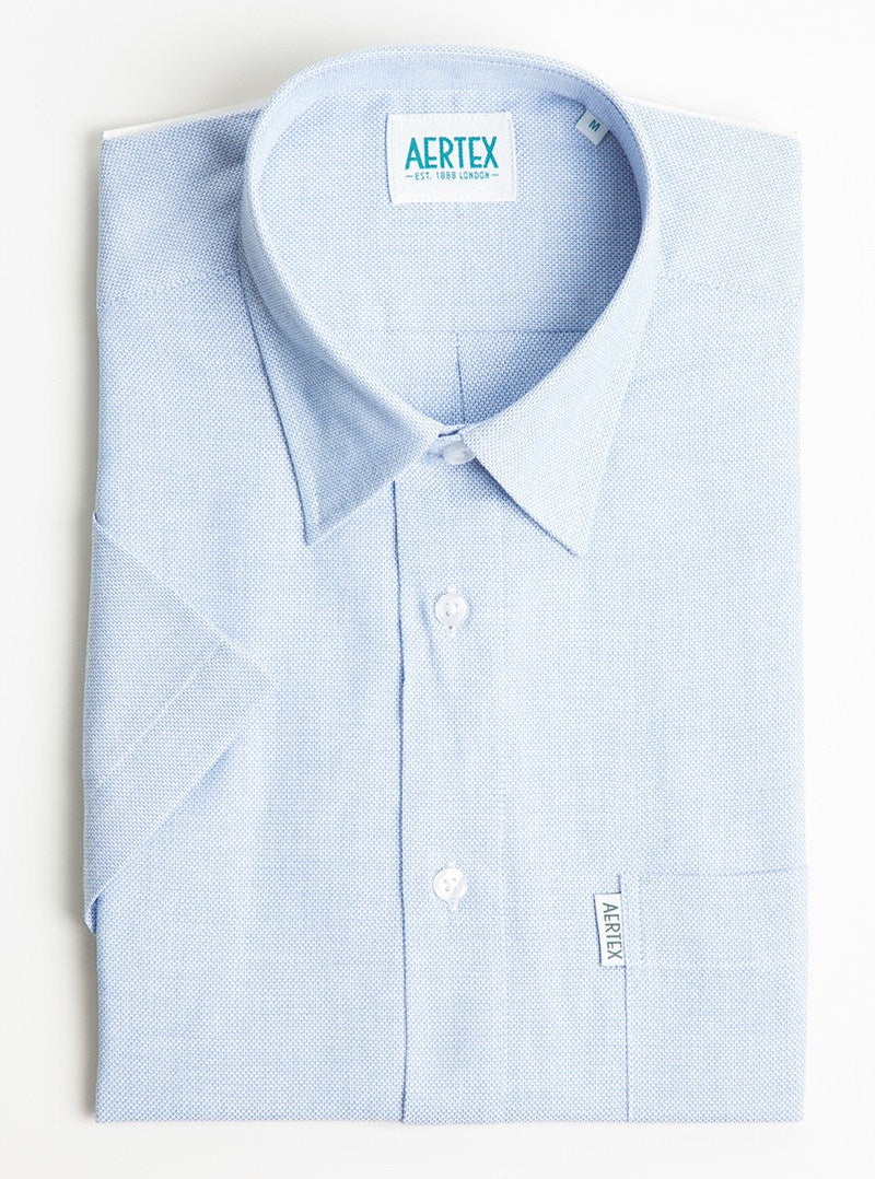 Aertex Somerset Mid Blue Shirt