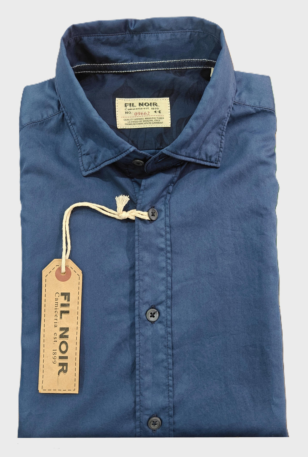 Fil Noir Night Blue Treviso L/S Shirt