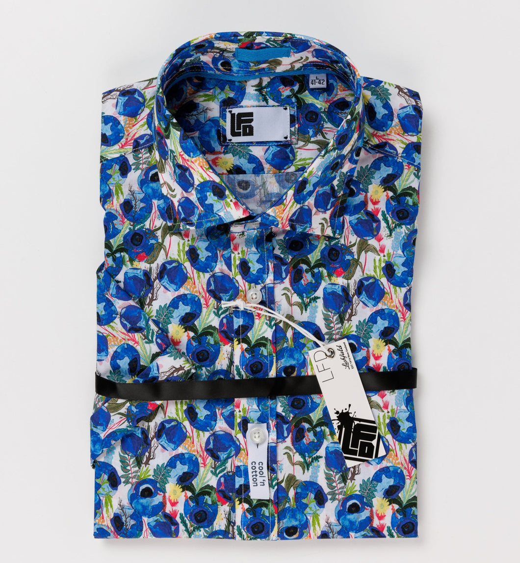 Lichfield Blue Floral Shirt