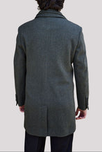 Load image into Gallery viewer, Savile Row Jared Green H'bone Overcoat
