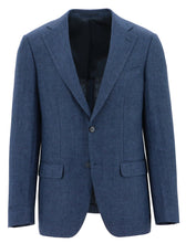 Load image into Gallery viewer, Boston Prato Linen H'Bone Blazer
