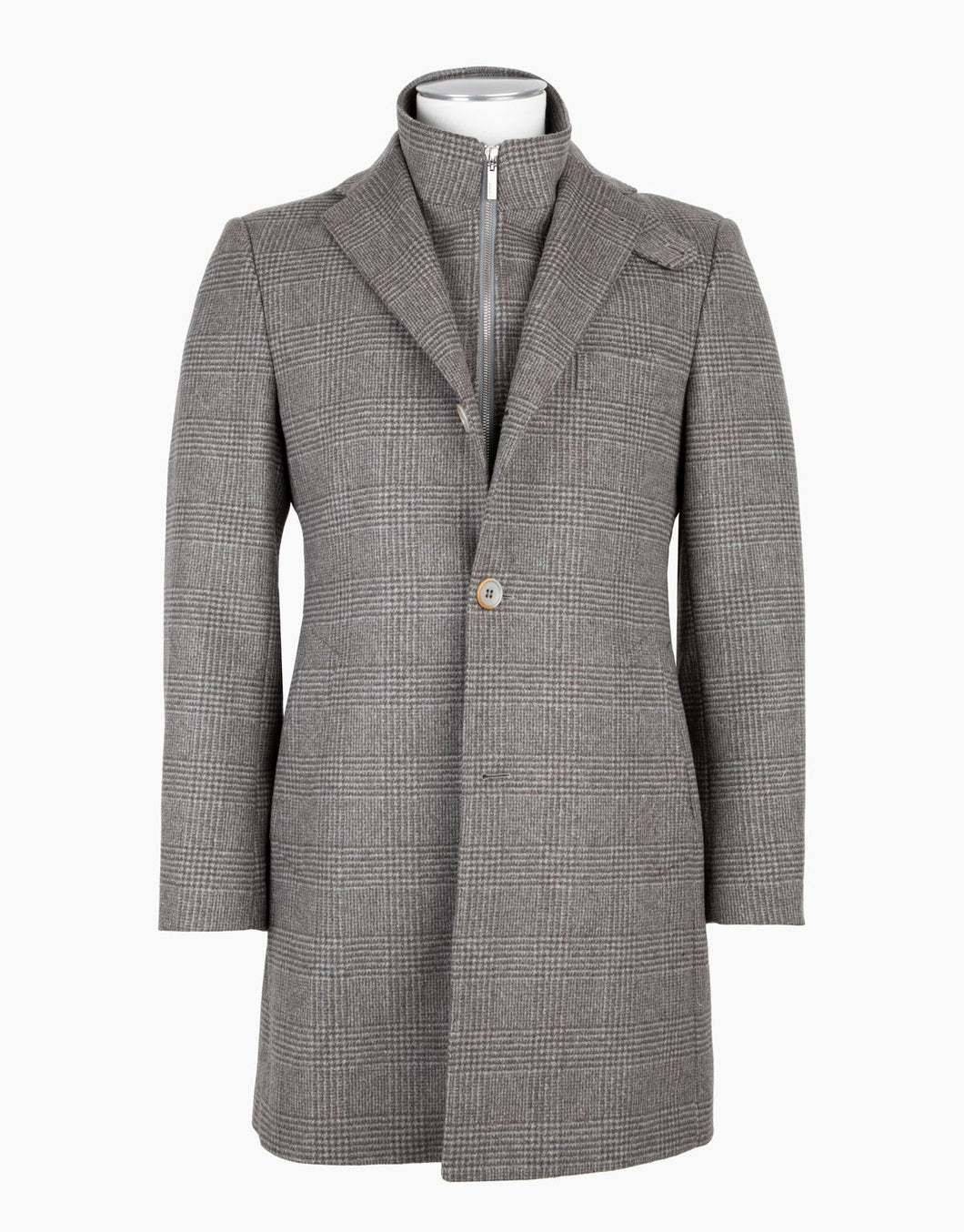 Rembrandt Compton Check Overcoat