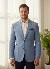 Load image into Gallery viewer, Blue Rib Cord Blazer - Aiden
