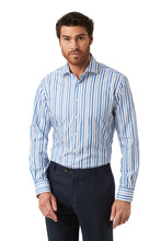 Load image into Gallery viewer, Cambridge Hadfield Blue Stripe Shirt
