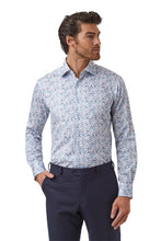 Load image into Gallery viewer, Cambridge Parkdale Blue Micro Floral Shirt
