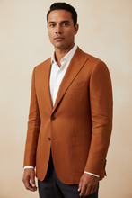 Load image into Gallery viewer, Kai in Burnt Orange Blazer – White Shirt
