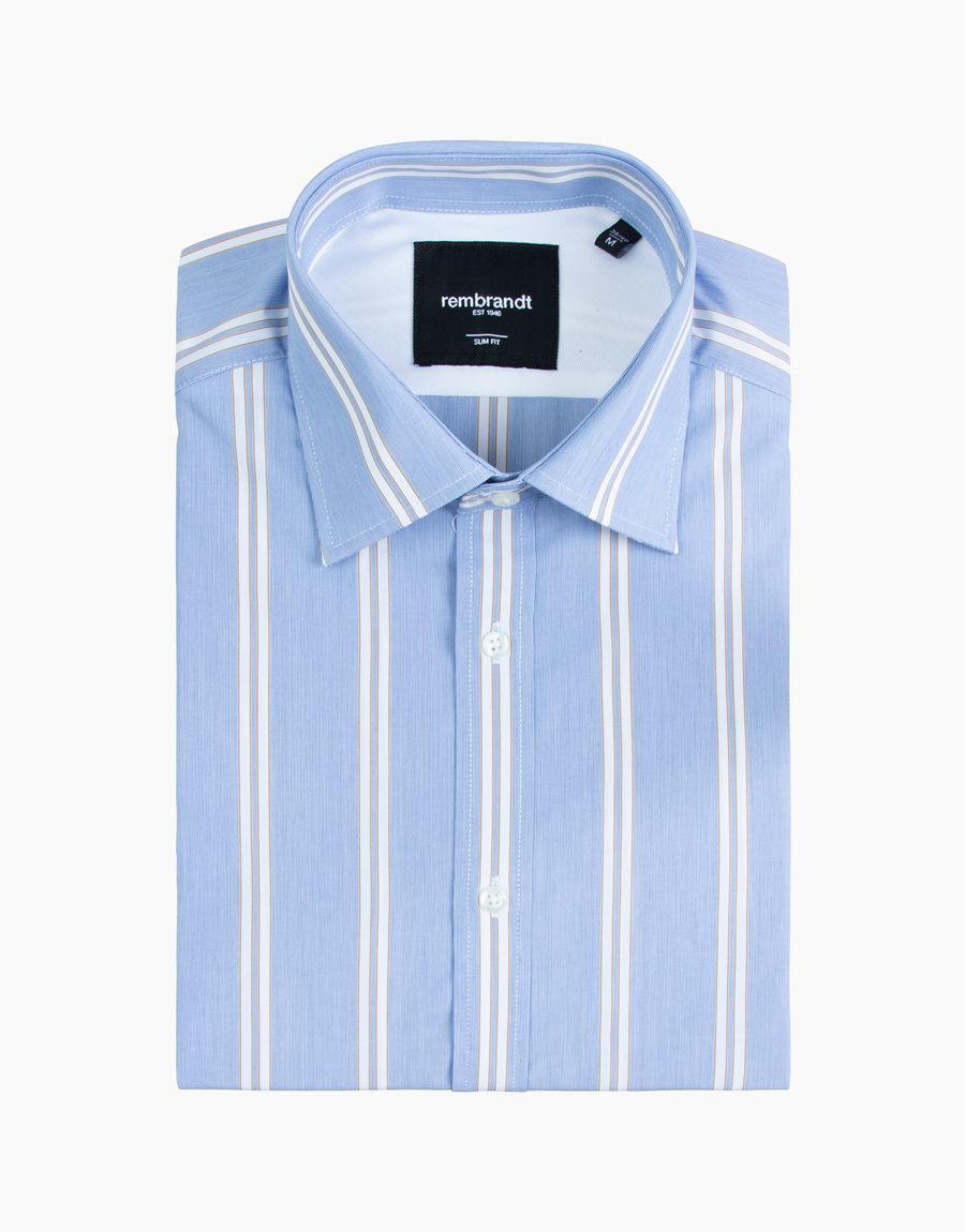 Rembrandt London Bold Blue Stripe Shirt