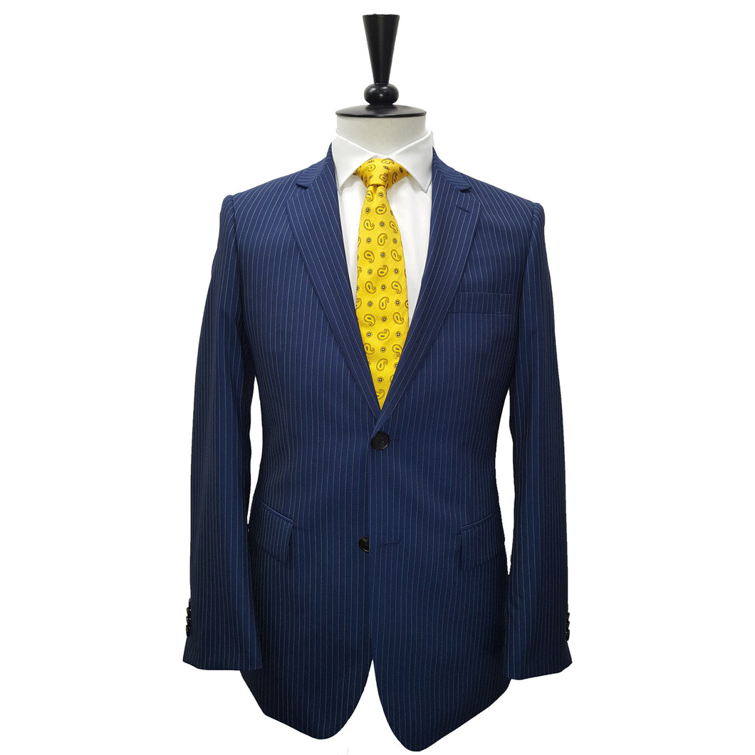 Rembrandt Cooper Navy-Blue Pinstripe Suit Jacket