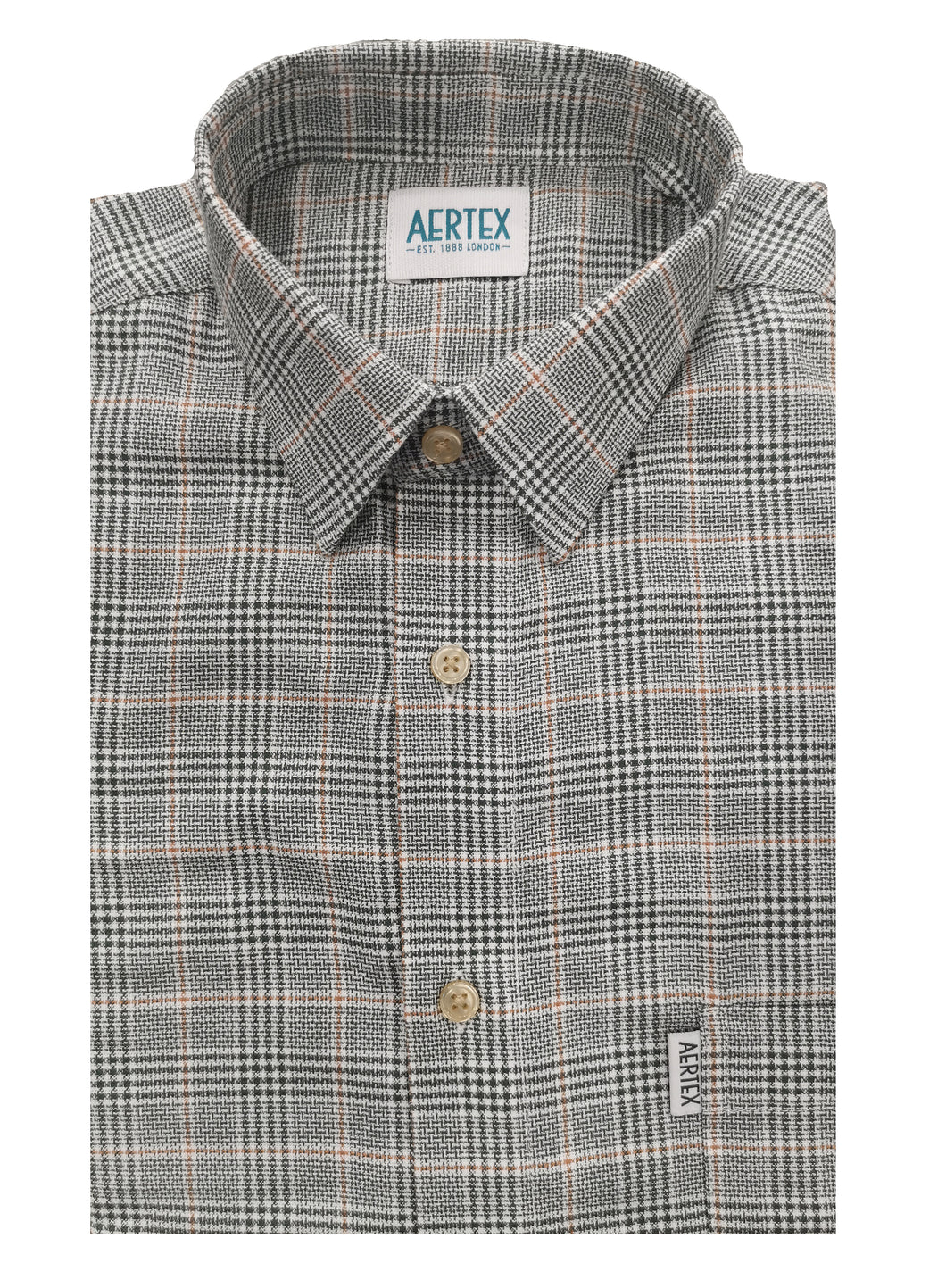 Aertex Somerset Olive/Blue Short Sleeve Shirt